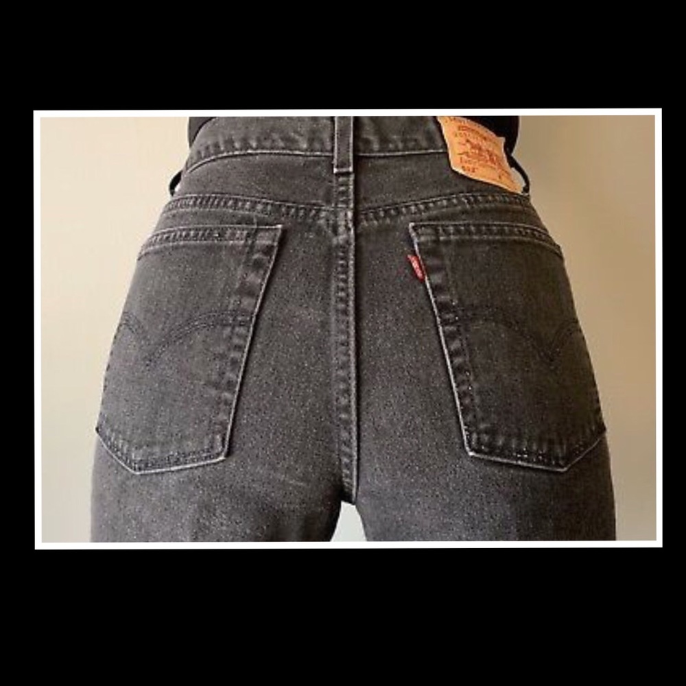 VINTAGE LEVIS 512 BLACK WASH DENIM JEANS 13
